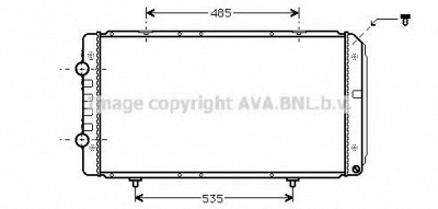 AVA QUALITY COOLING pea2268 -  Радиатор, охлаждение двигателя
